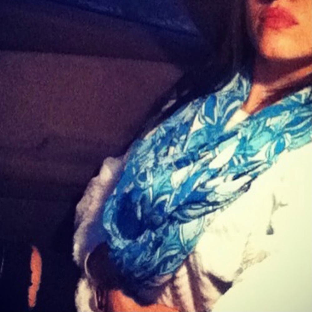 Lily Pulitzer infinity scarf Riley What a Raquet blue